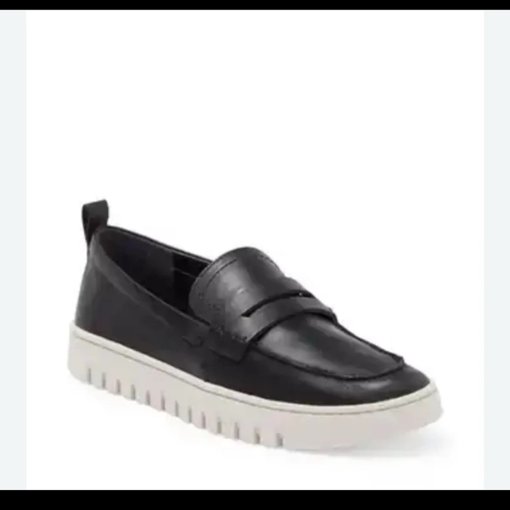 Vionic Black and White Loafers